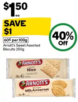 Woolworths Arnott's Sweet Assorted Biscuits offer
