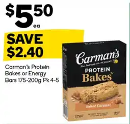 Woolworths Carman's Protein Bakes offer