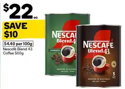 Woolworths Nescafe Blend 43 Coffee offer