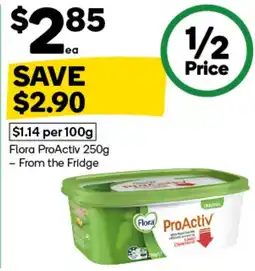 Woolworths Flora ProActiv offer