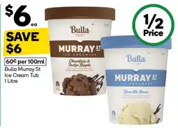 Woolworths Bulla Murray St Ice Cream Tub offer