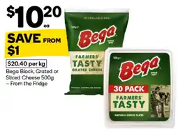 Woolworths Bega Farmers' Tasty Grated Cheese offer