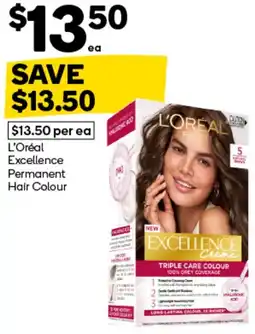 Woolworths L'Oreal Excellence Permanent Hair Colour offer