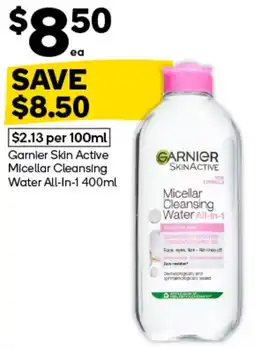 Woolworths Garnier Skin Active Micellar Cleansing Water All-in-1 offer