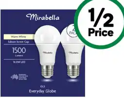 Woolworths Mirabella Everyday Globe offer