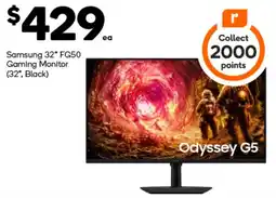 Woolworths Samsung 32" FG50 Gaming Monitor offer