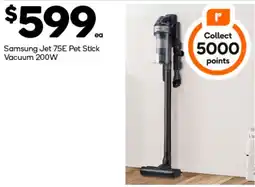 Woolworths Samsung Jet 75E Pet Stick Vacuum offer
