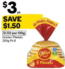 Woolworths Golden Pikelets offer