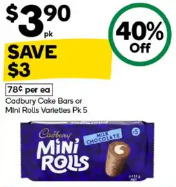 Woolworths Cadbury Mini Rolls offer