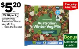 Woolworths Australian Winter Veg Mix offer