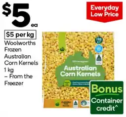 Woolworths Australian Corn Kernels offer