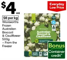 Woolworths Australian Broccoli & Cauliflower offer