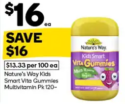 Woolworths Nature's Way Kids Smart Vita Gummies offer