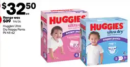 Woolworths Huggies Ultra Dry Nappy Pants offer