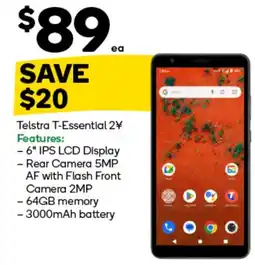 Woolworths Telstra T-Essential 2$ offer