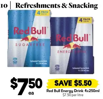 Drakes Red Bull Energy Drink offer