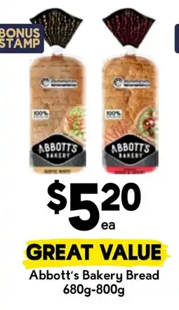 Drakes Abbott's Bakery Bread offer