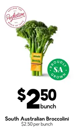 Drakes South Australian Broccolini offer