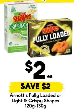 Drakes Arnott's Fully Loaded or Light & Crispy Shapes offer