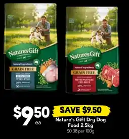 Drakes Nature's Gift Dry Dog Food offer