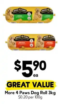 Drakes More 4 Paws Dog Roll offer