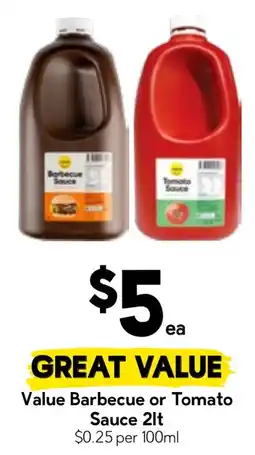Drakes Value Barbecue or Tomato Sauce offer