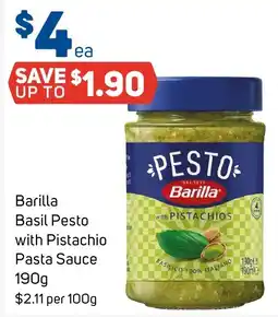 Foodland Barilla Basil Pesto with Pistachio Pasta Sauce offer