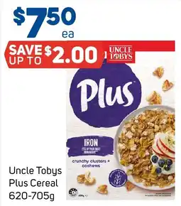 Foodland Uncle Tobys Plus Cereal offer
