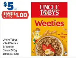 Foodland Uncle Tobys Vita Weeties Breakfast Cereal offer