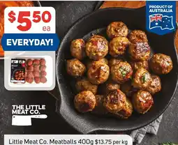 Foodland Little Meat Co. Meatballs offer