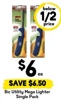 Drakes Bic Utility Mega Lighter Single Pack offer