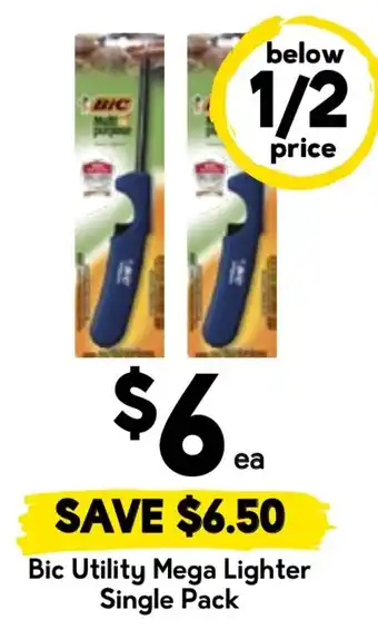 Bic Utility Mega Lighter Single Pack