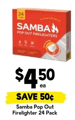 Drakes Samba Pop Out Firelighter offer