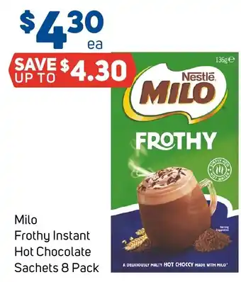 Milo Frothy Instant Hot Chocolate Sachets