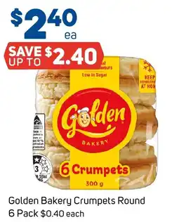 Foodland Golden Bakery Crumpets Round offer