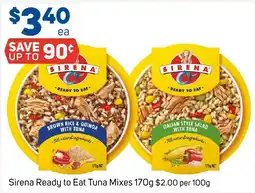 Foodland Sirena Ready to Eat Tuna Mixes offer