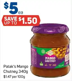Foodland Patak's Mango Chutney offer