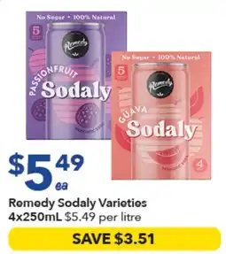 Ritchies Remedy Sodaly Varieties offer