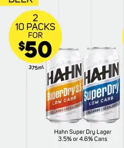 Foodland Hahn Super Dry Lager offer