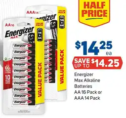 Foodland Energizer Max Alkaline Batteries offer