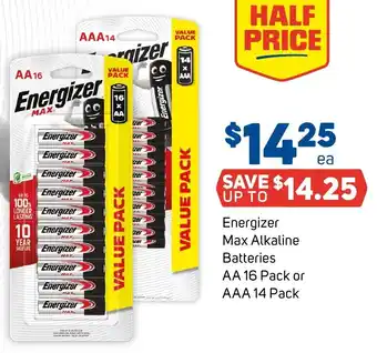 Foodland Energizer Max Alkaline Batteries offer