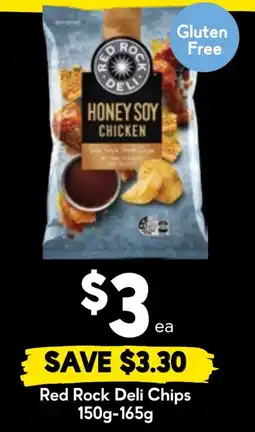 Drakes Red Rock Deli Chips Honey Soy Chicken offer