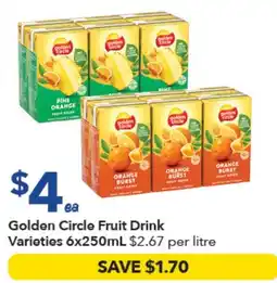Ritchies Golden Circle Fruit Drink Varieties offer