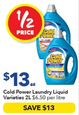 Ritchies Cold Power Laundry Liquid Varieties offer