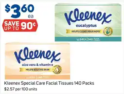 Foodland Kleenex Special Care Facial Tissues offer
