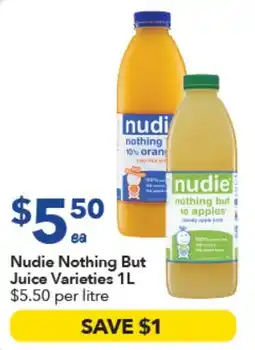 Ritchies Nudie Nothing But Juice Varieties offer