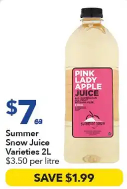 Ritchies Summer Snow Juice Varieties offer