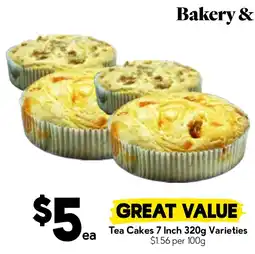 Drakes Tea Cakes 7 Inch 320g Varieties offer