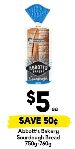 Drakes Abbott's Bakery Sourdough Bread offer
