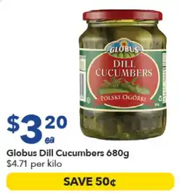 Ritchies Globus Dill Cucumbers offer